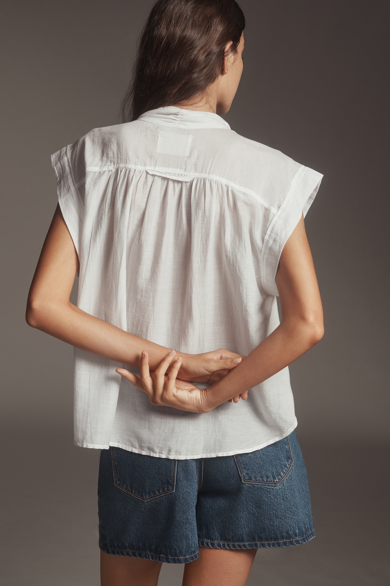 Citizens of Humanity Penny Silk Blend Tie-Neck Blouse