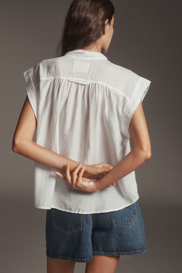 Citizens of Humanity Penny Silk Blend Tie-Neck Blouse #2