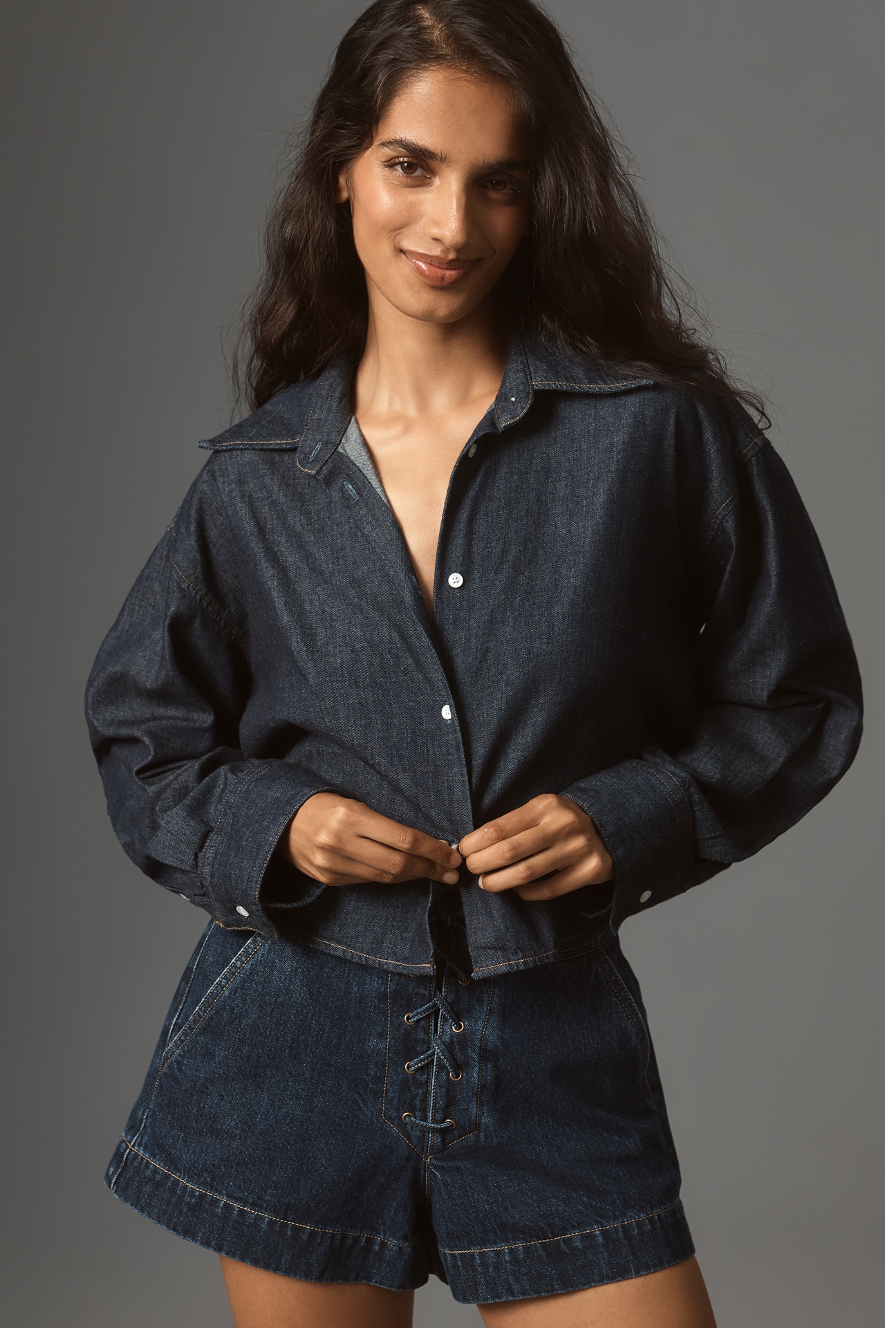 Citizens of Humanity Ana Crop Buttondown Shirt