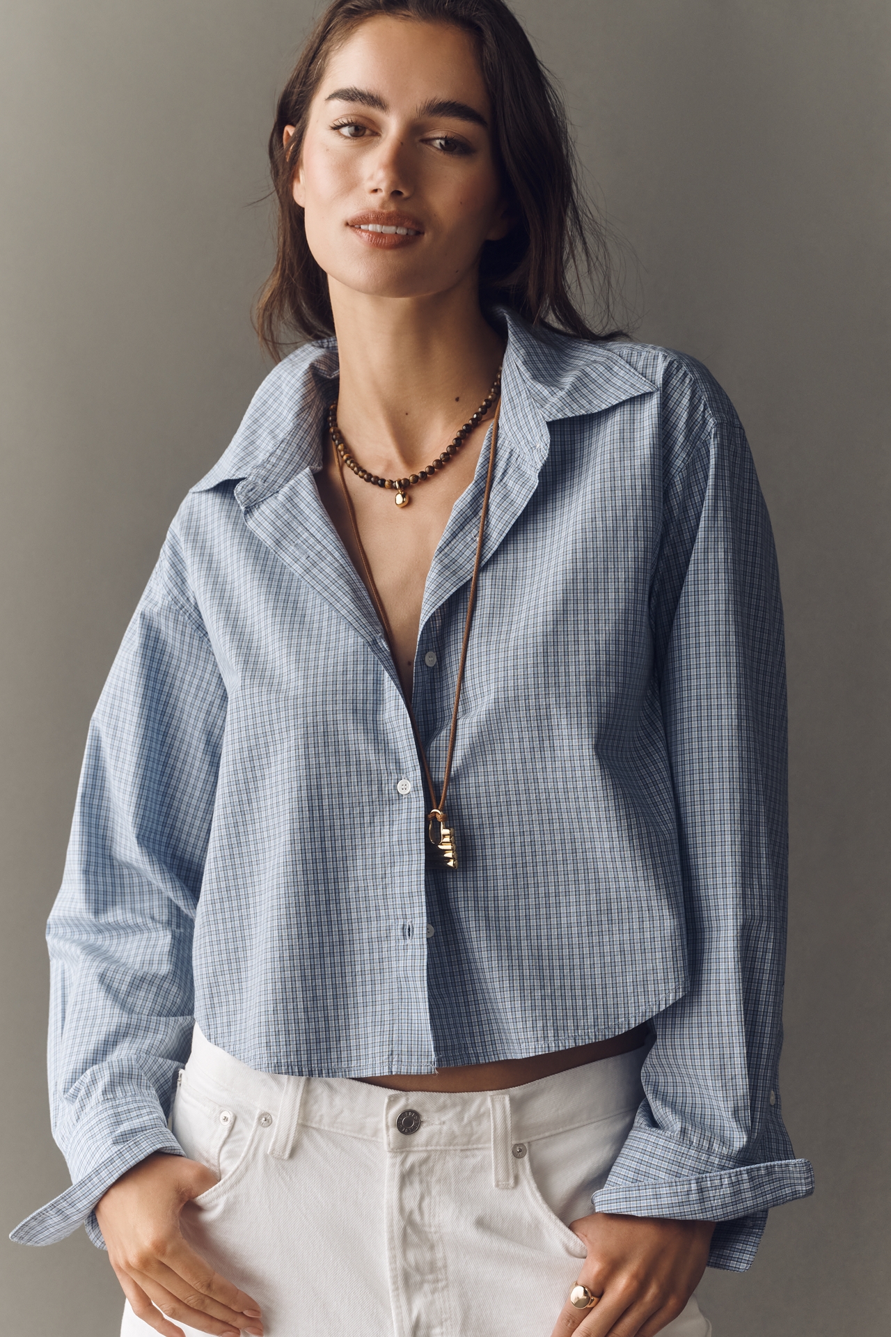 Citizens of Humanity Ana Crop Buttondown Shirt