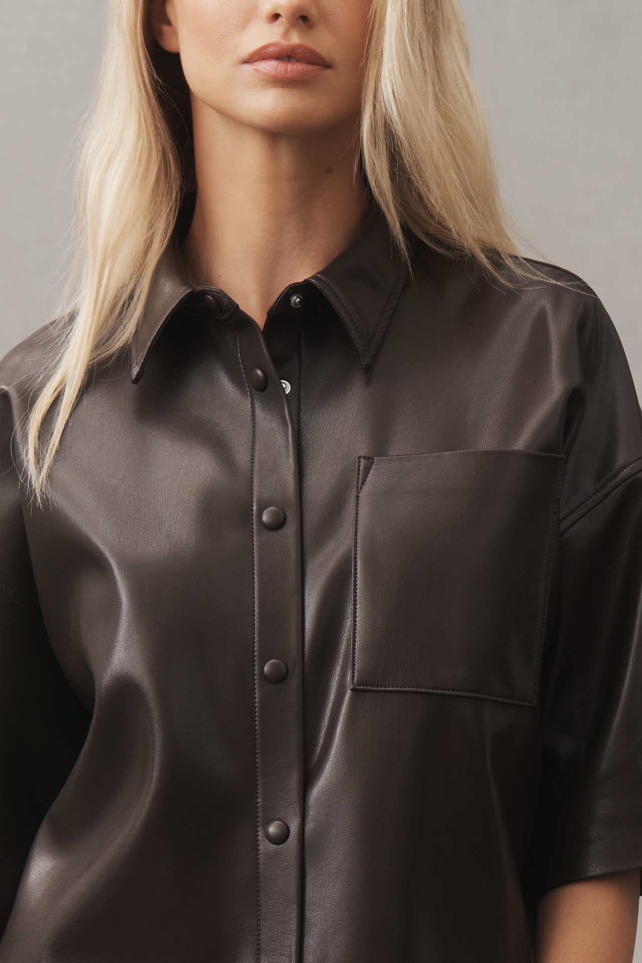 Citizens of Humanity Frances Cropped Cape Buttondown Shirt