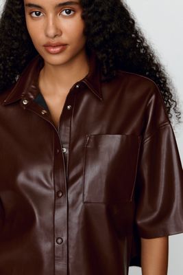 Citizens of Humanity Frances Cropped Cape Shirt