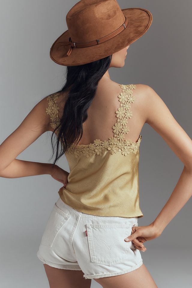 Blue Tassel Sleeveless Floral Top #1