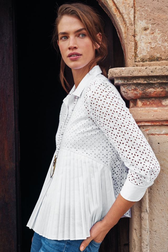 Eyelet Empire Blouse #1