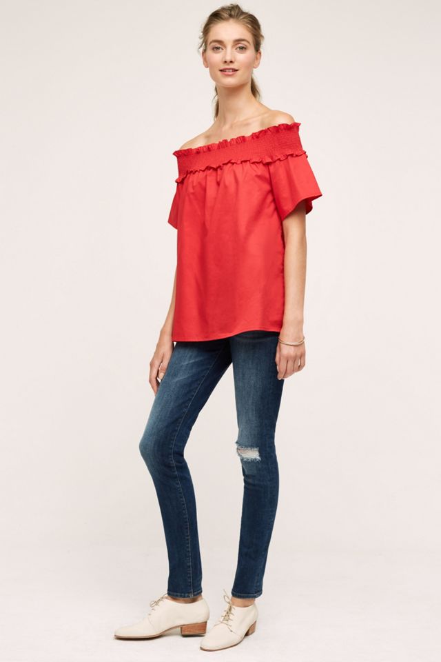 Zosia Off-The-Shoulder Poplin Tunic #3