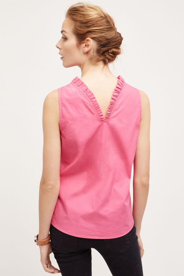 Ruffled Poplin Blouse #1