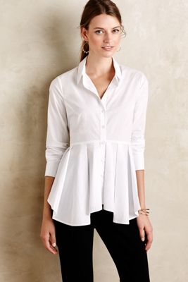 Skirted Poplin Buttondown