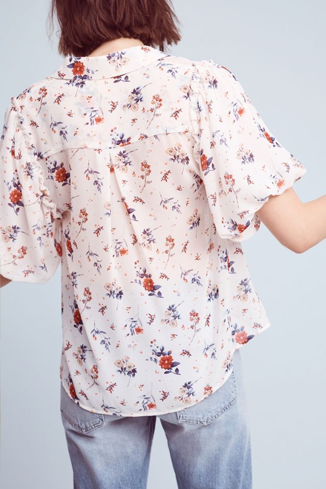 Dellaroe Floral Buttondown #3