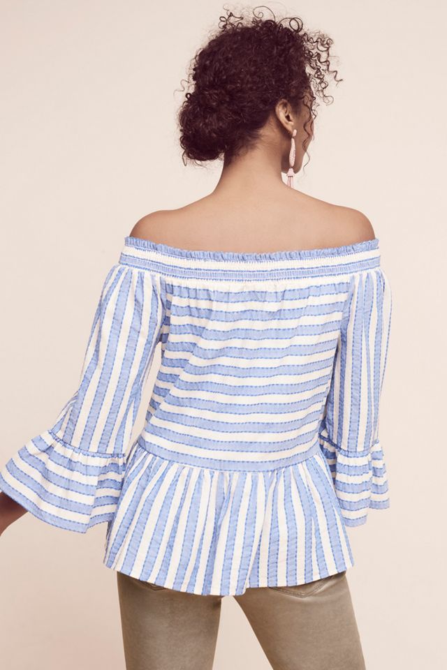 Striped Off-The-Shoulder Top #2