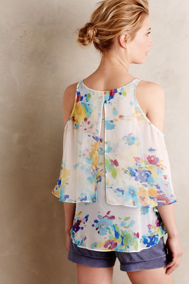 Watercolor Silk Top #2