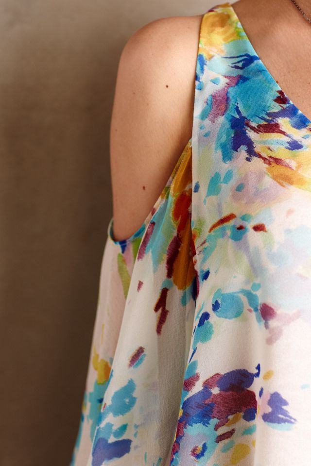 Watercolor Silk Top #3