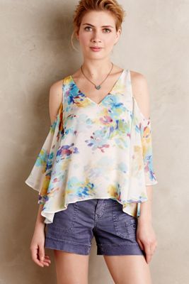 Watercolor Silk Top
