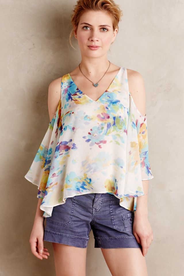 Watercolor Silk Top