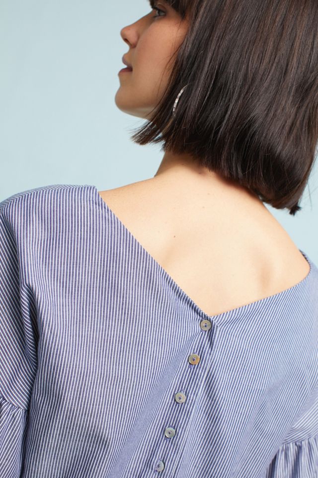 Tie-Sleeve V-Neck Blouse #2