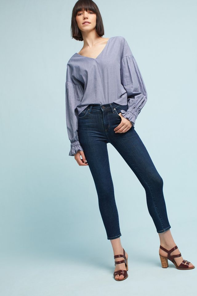 Tie-Sleeve V-Neck Blouse #4