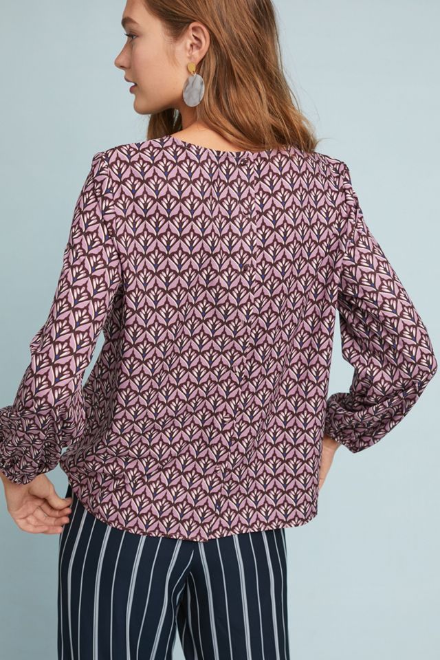 Knotted Geometric Blouse #1