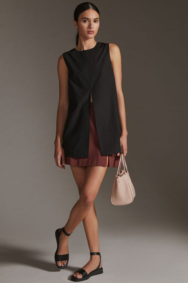 Sunday in Brooklyn Split-Front Longline Vest #4