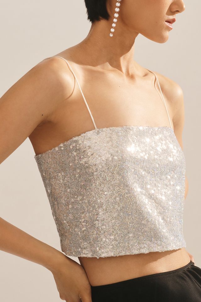 Sunday in Brooklyn Sparkle Crop Top #3