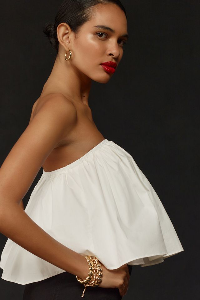 Sunday in brooklyn strapless swing blouse anthropologie