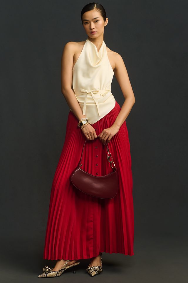 Sunday in Brooklyn Halter Cowl-Neck Backless Apron Top #2