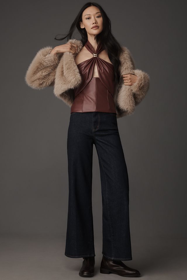 Sunday in Brooklyn Faux Leather Halter Top #2