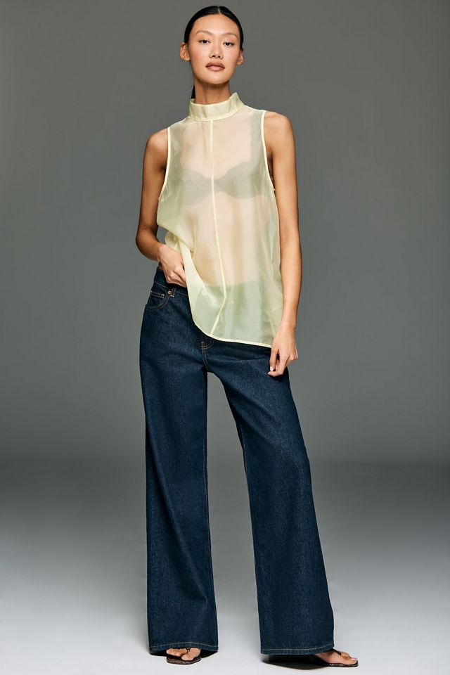 Sunday in Brooklyn Sheer Turtleneck Tank | Anthropologie