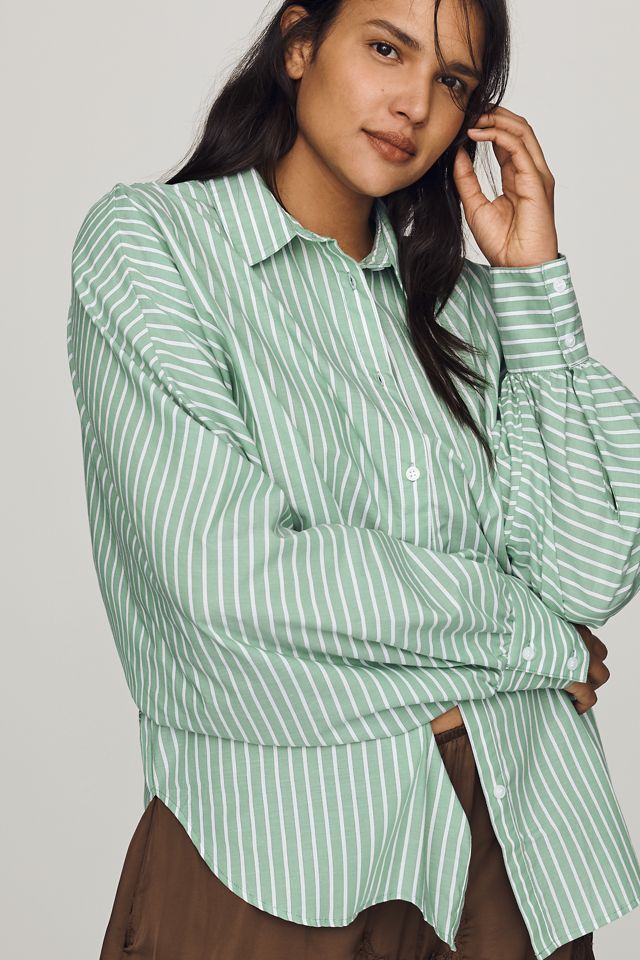 Sunday in Brooklyn Cotton Batwing Buttondown Shirt #7