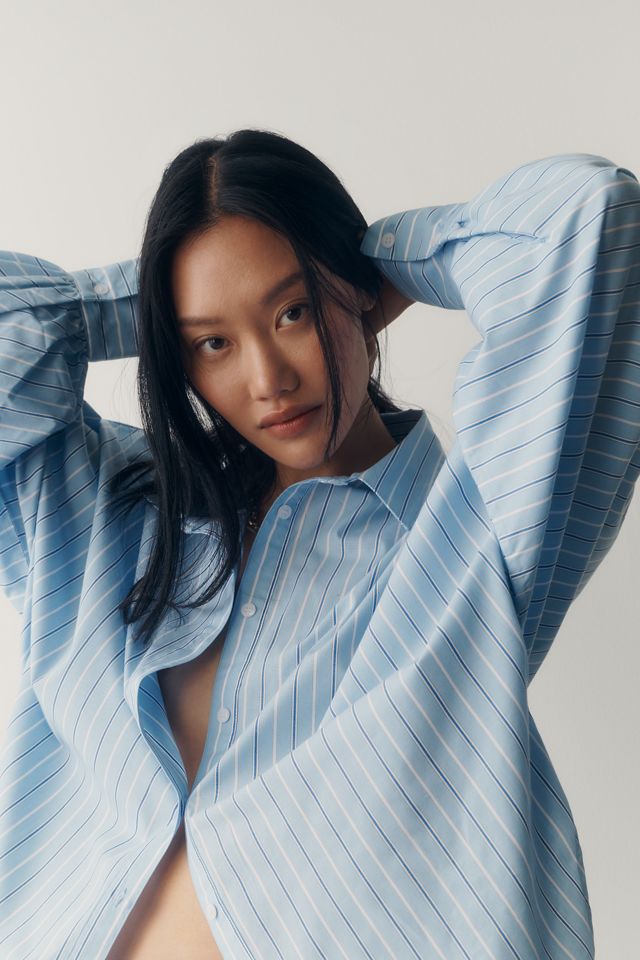 Sunday in Brooklyn Cotton Batwing Buttondown Shirt #2
