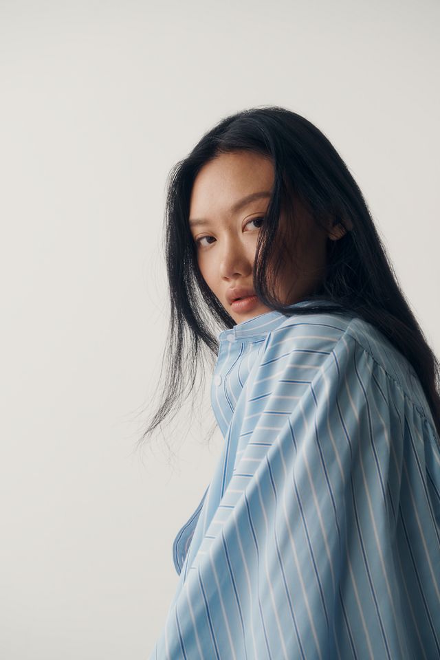 Sunday in Brooklyn Cotton Batwing Buttondown Shirt #4