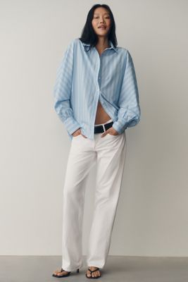 Sunday in Brooklyn Cotton Batwing Buttondown Shirt