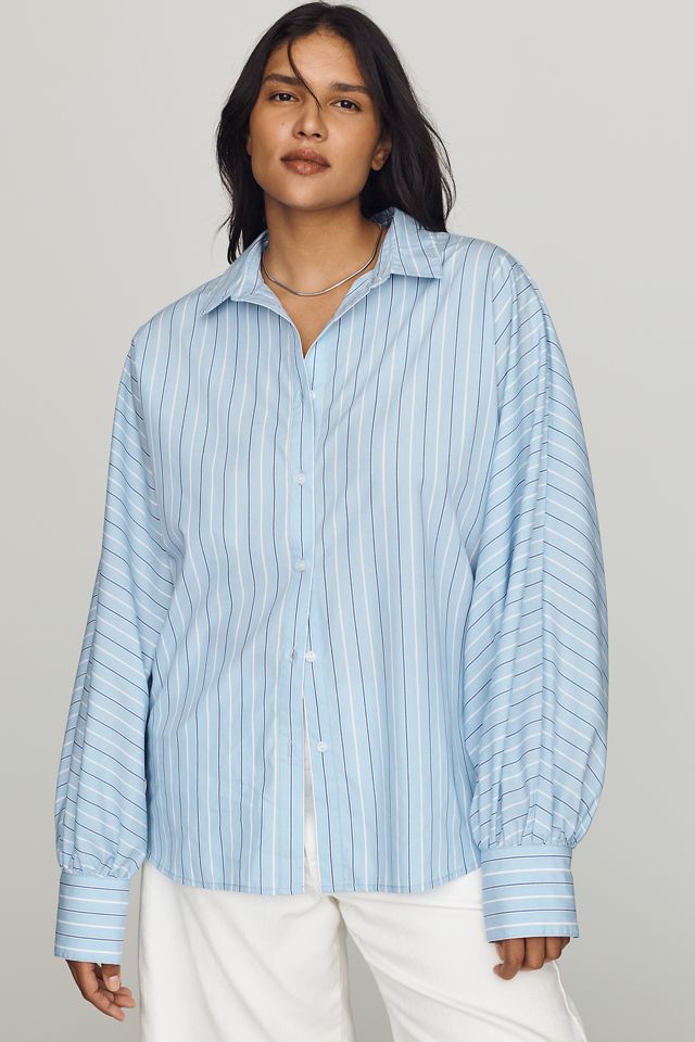 Sunday in Brooklyn Cotton Batwing Buttondown Shirt #6