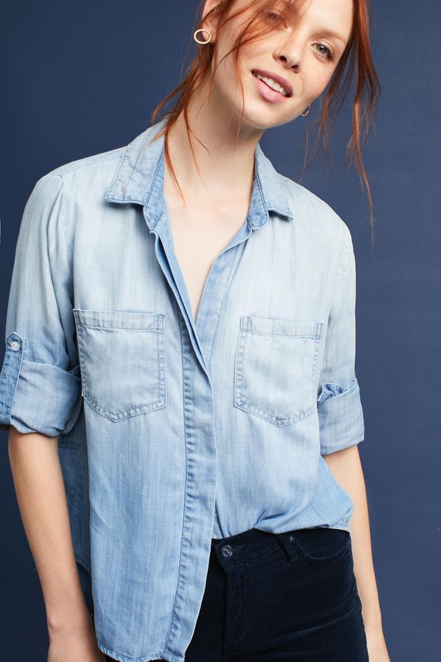 Cloth & Stone Split-Back Buttondown | Anthropologie