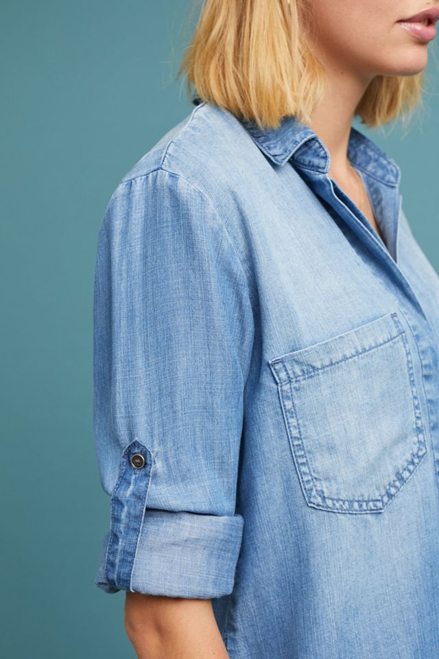 Cloth & Stone Split-Back Chambray Buttondown #2