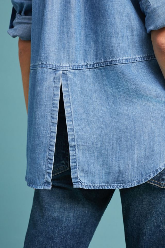 Cloth & Stone Split-Back Chambray Buttondown #4