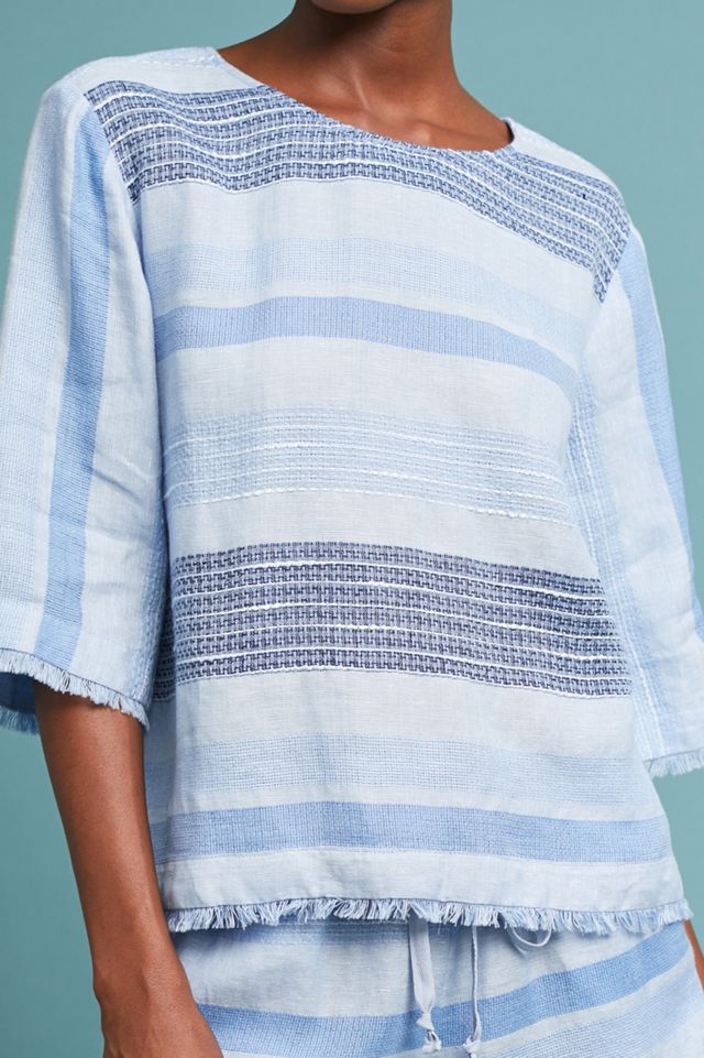Cloth & Stone Textured-Stripe Pullover Top #2