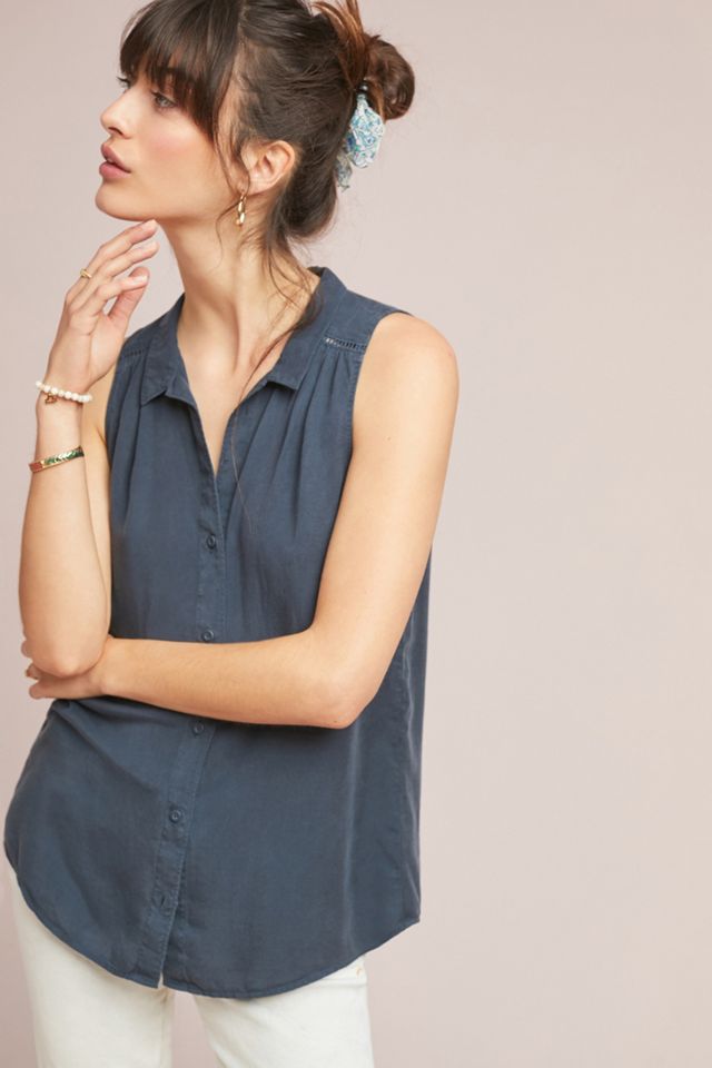 Cloth & Stone Sleeveless Buttondown #2