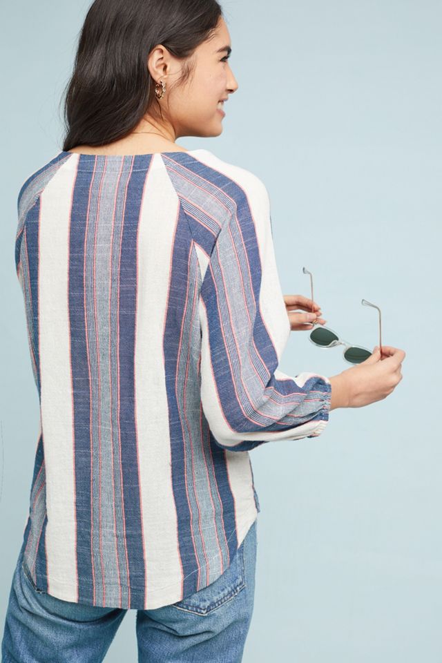 Cloth & Stone Chambray Striped Buttondown #1