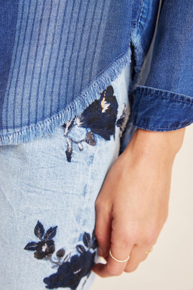 Cloth & Stone Chambray Striped Buttondown #2