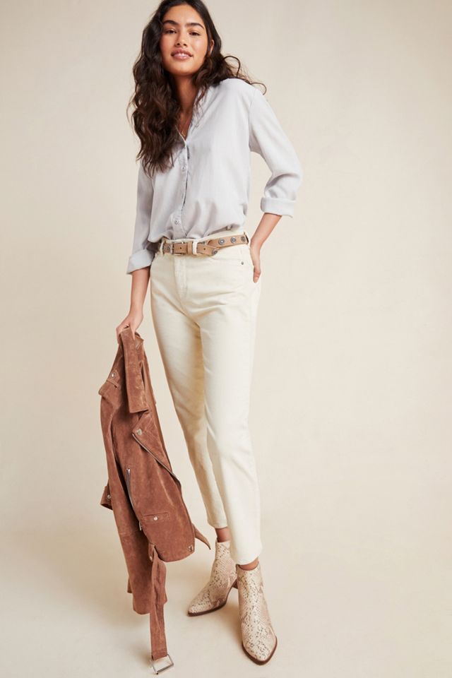 Cloth & Stone Smocked Chambray Buttondown