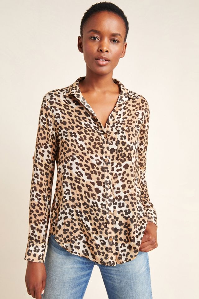 Cloth & Stone Lana Leopard Buttondown #3
