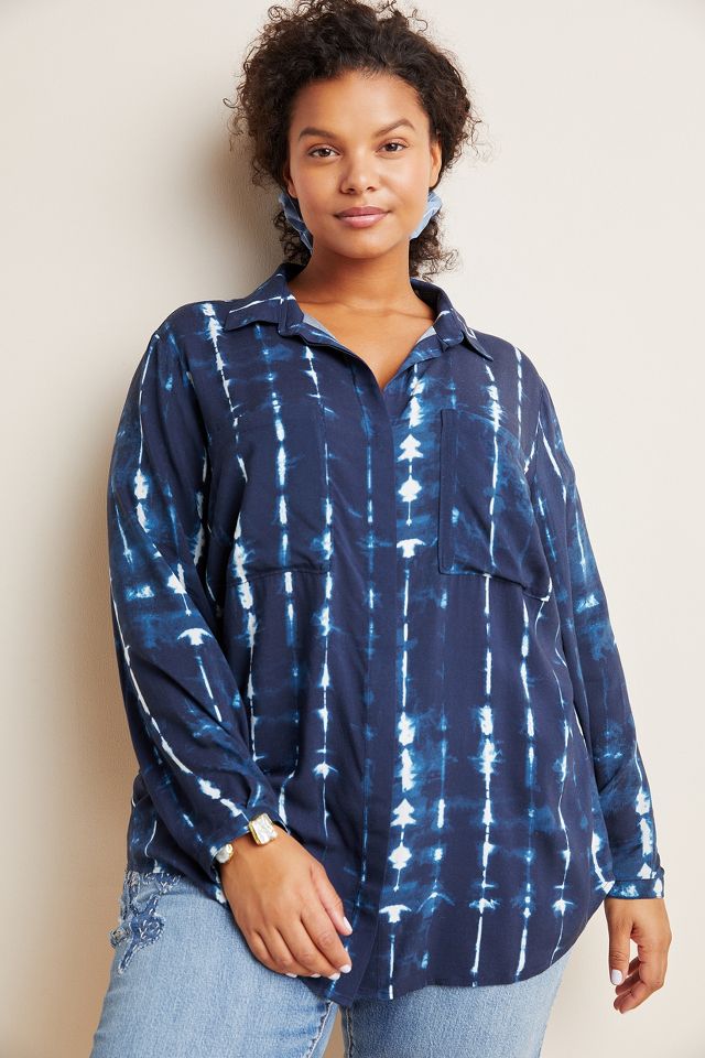 Cloth & Stone Robyn Tie-Dye Buttondown | Anthropologie