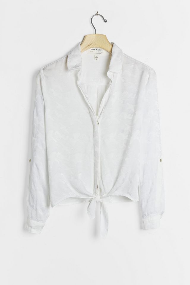 Cloth & Stone Joanie Tie-Front Buttondown #2