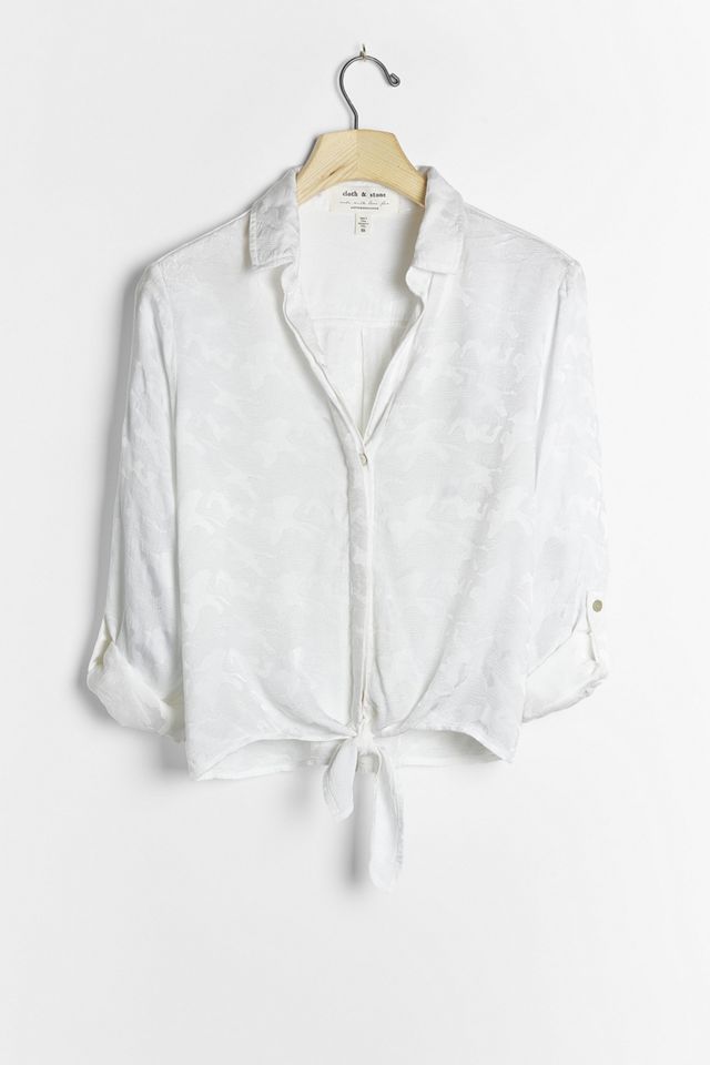 Cloth & Stone Joanie Tie-Front Buttondown