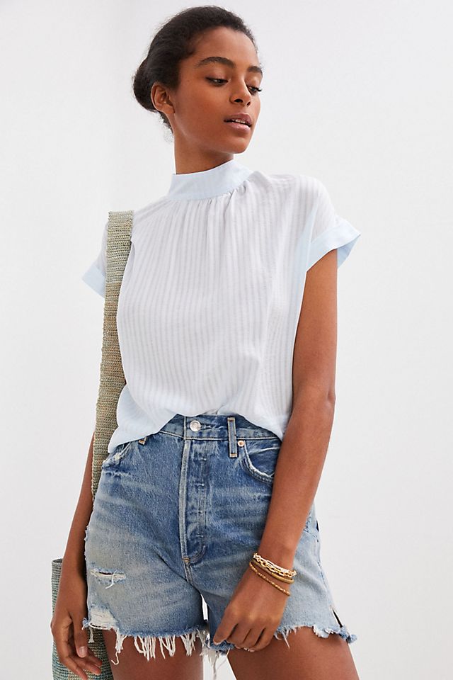 Cloth & Stone Button-Back Blouse | Anthropologie