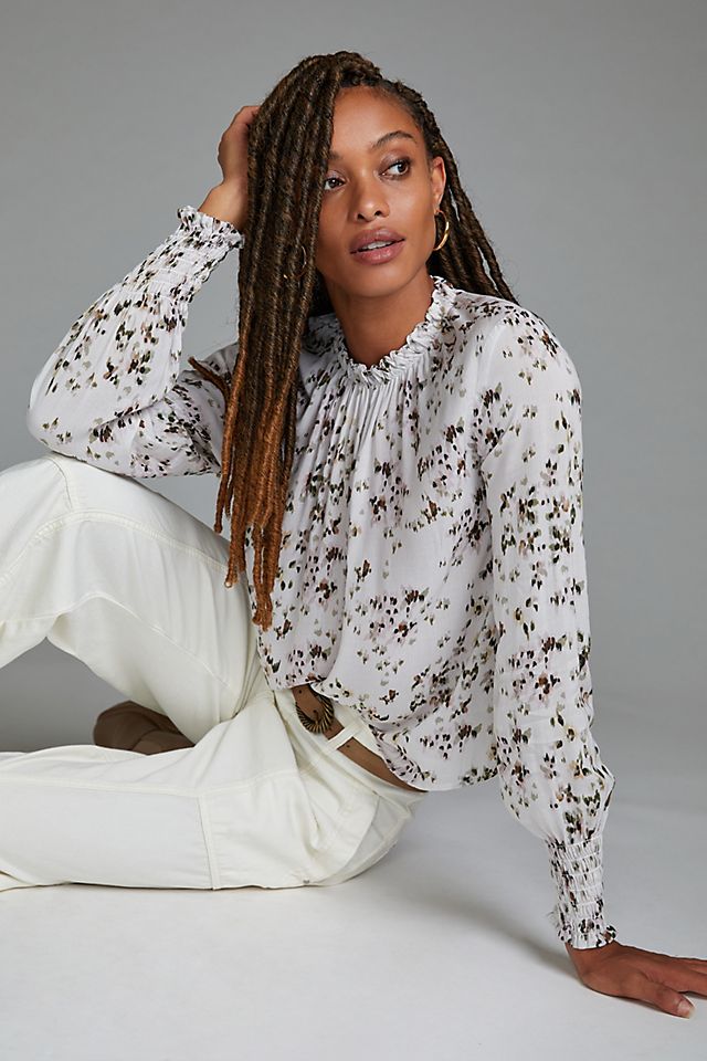 Cloth & Stone Floral Blouse | Anthropologie
