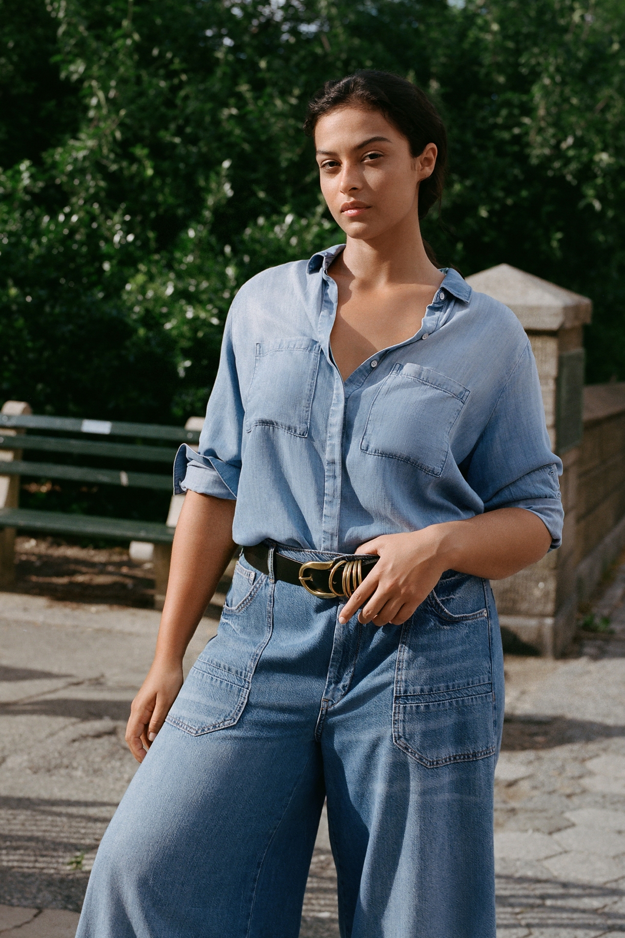 Cloth & Stone Chambray Buttondown