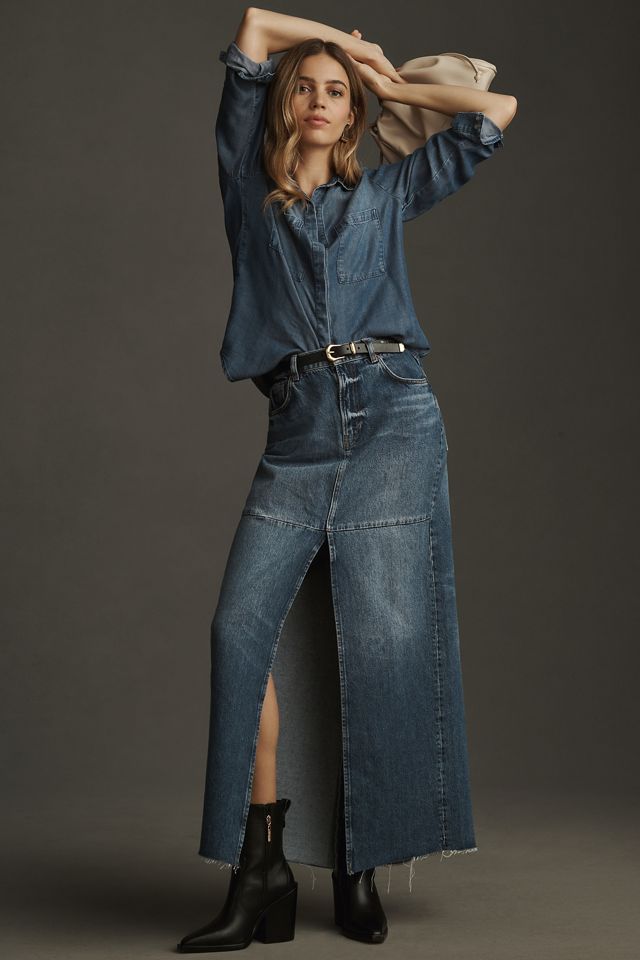 Cloth & Stone Chambray Hemdbluse #1