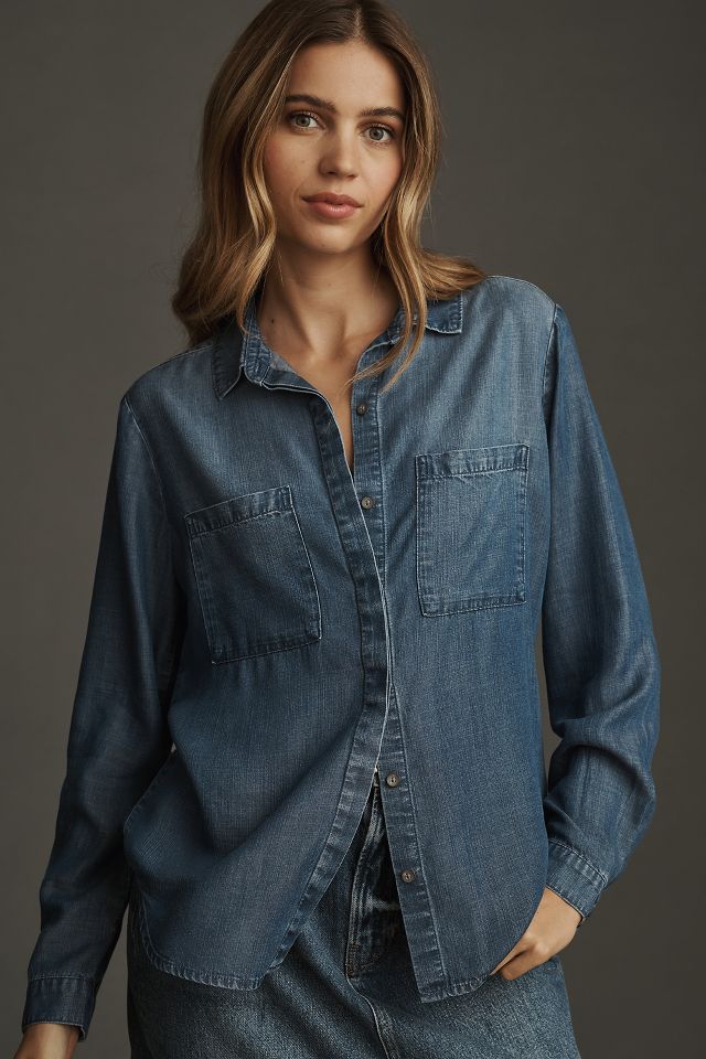 Cloth & Stone Chambray Buttondown | Anthropologie