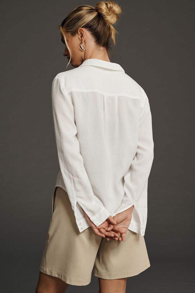 Cloth & Stone Shirred Buttondown Shirt #1