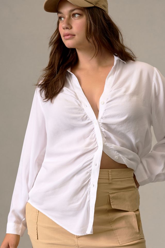 Cloth & Stone Shirred Buttondown Shirt #7